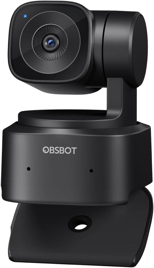 OBSBOT Tiny SE 1080P 100FPS Webcam for PC, AI Tracking PTZ Streaming Camera with 1/2.8" Sensor, Gesture Control, Dual ISO, Staggered HDR, Web Camera for Desktop Computer, Laptop, Meeting, Video Calls