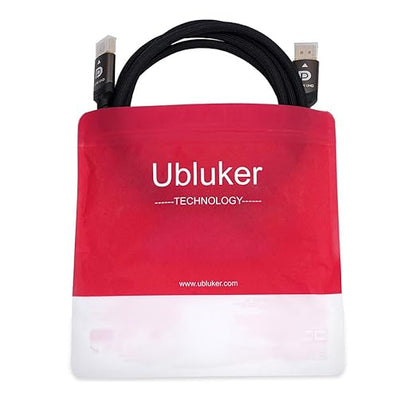 10K 8K DisplayPort 2.1 Cable 54Gbps 16.4 FT, Certified DP to DP Cord 4K 240Hz 165Hz 144Hz 120Hz 10K 8K 120Hz Nylon Braided UHBR HDCP2.3 FreeSync G-Sync RTX5090 Gaming Monitor PC Projector