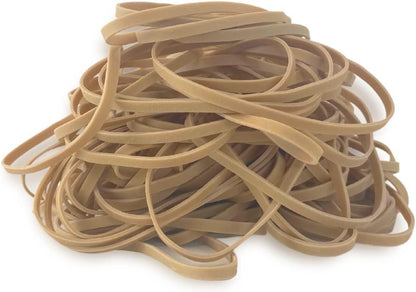 Rubber Band Depot, Size #32, Everyday Rubber Bands - Rubber Band Measurements: 3" x 1/8'' - Approximately 185 Rubber Bands Per Bag - 1/4 Pound Bag