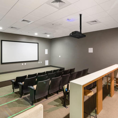 Drsn Universal Ceiling Mount with Tray for Projector Camera, 91-170 cm Adjustable, 11 Lbs Load Bearing, No Hole Installation, in-Tube Cable Routing, Universal Ceiling Mount for Wall Ceiling, Carbon