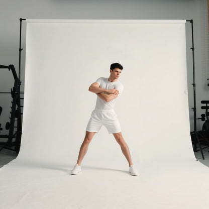 10x12 ft Photo Backdrop White Backdrop for Photoshoot Non-Reflective Soft White Backdrop for Home Studio, Baby Photography, YouTube Content & Live Streaming（only 1x Background）