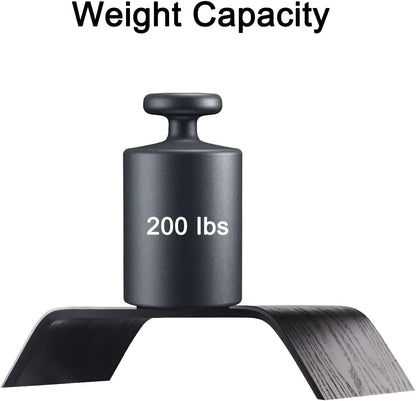 SAMDI Wooden Computer Monitor Stand, Desktop Accessories, Laptop Stand, Notebook Stand, for MacBook Stand (Oak Wood Black)