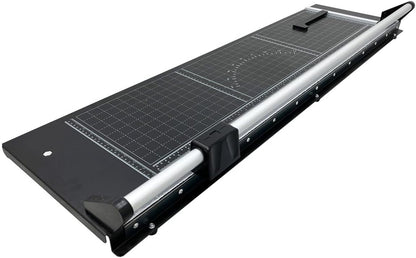 INTBUYING 36 Inch Commercial Manual Precision Rotary Paper Trimmer with an Angle Line Smart Rotary Paper Cutter for Cutting Photo Paper, Film, hot and Cold Laminating Paper, etc