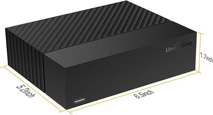 UnionSine Desktop External Hard Drive 14TB, USB3.0 3.5" HDD Storage Compatible for PC, Mac, TV, Desktop, Laptop(Black) HD3513