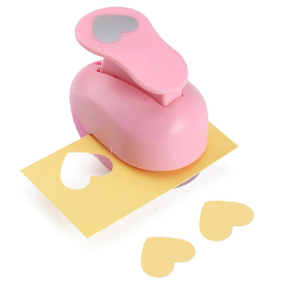 LOONENG 1 Inch Heart Paper Punch - High Precision Design for Romantic Heart Patterns - Ideal for Scrapbooking, Card Making, DIY Photo Albums, Gift Tags, Homemade Confetti
