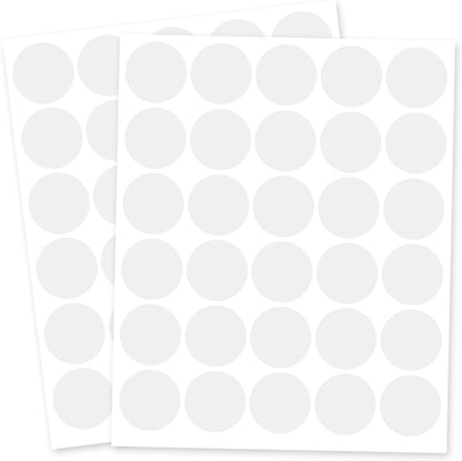 1 Inch Clear Transparent Round Waterproof Sticker,Envelope Tab Sealer and Retail Package Round Clear Seal Labels Self Adhesive Stickers,1050 Labels Per Bag