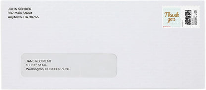 Golden Thank You NetStamps 120-Pack (5 Sheets) Printable Postage Labels (Stamps.com Subscription Required) - Print Approved Postage - Inkjet & Laser Printers - Business, Personal, Home