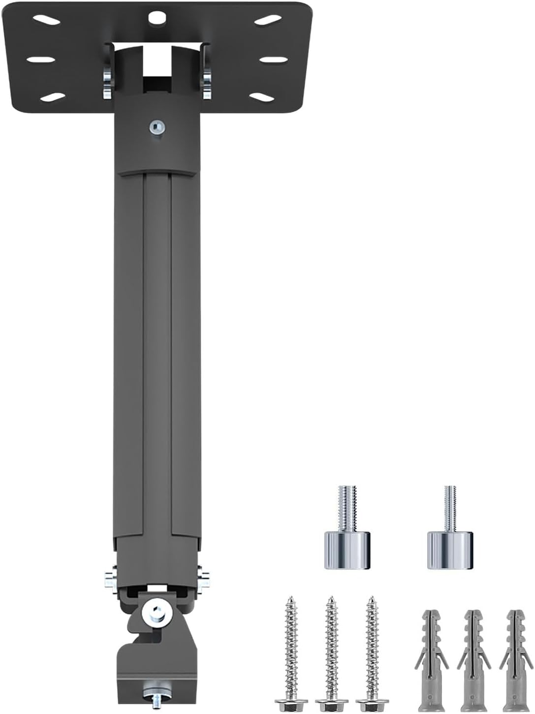 suptek Extended Mini Projector Ceiling Mount Adjustable Wall Mount with Thread Adapters for Projector DVR Camera, Max 21inch (PR05MINIB)