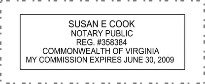 Notary Stamp Seal Ink Personalized Self Inking Stamp Custom Stamp Rubber Stamp Trodat 4913 Self Ink Notary Stamp - 7/8" x 2-3/8" Impression Area