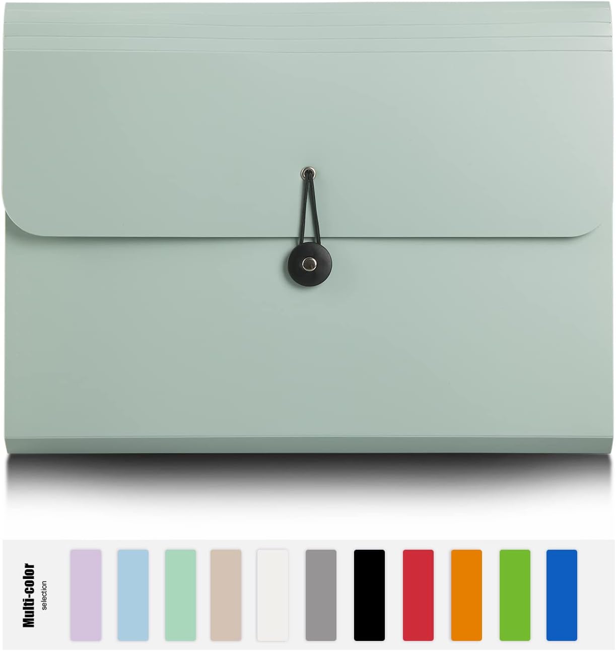 Expanding File Folder File Organizer with 13 Pockets File Organizer Accordion Filing Folder Expandable File Folder for Documents Aesthetic Paper Organizer Folder for Work, School, Office, Macaron