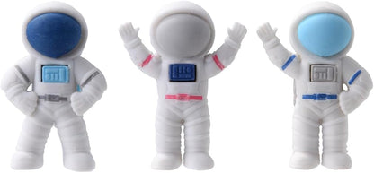 12 Pack 3D Astronaut Erasers for Kids, Boys and Girls - Fun Take Apart School Supplies, Prize Gifts, Party Favors