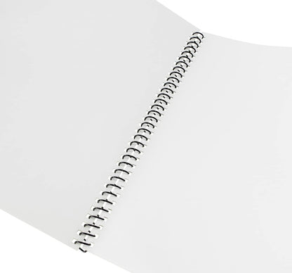 Rayson 3:1 Pitch Plastic Spiral Binding Coils, 7/16" Diameter, 11.1mm, Binds Up to 80 Sheets, Letter Size (8.5" x 11"), Black, Pack of 100