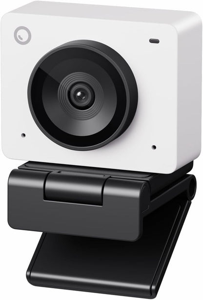 OBSBOT Meet SE 1080P 100FPS Webcam for PC, AI Framing Streaming Camera with 1/2.8" Sensor, Beauty Mode, Gesture Control, Staggered HDR, Web Camera for Desktop Computer, Laptop, Meeting. (Cloud White)