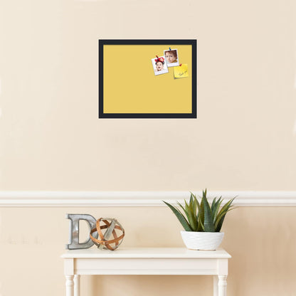PinPix 18x14 Inch Cork Bulletin Board. This Decorative Framed Pin Board Comes with Honey Pastel Design and a Satin Black Frame. Ideal for Home Office Decor or Message Board (PinPix-1810)