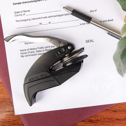 Utah Round Notary Embosser | Official State Embosser | Official Seals | Meets State Specifications (Utah, Round Embosser)