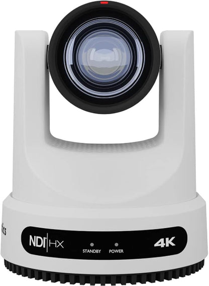 PTZOptics Move 4K SDI/HDMI/USB/IP PTZ Camera with 12x Optical Zoom (White) (PT12X-4K-WH-G3) + Lens Cleaning Kit + HDMI Cable + Ethernet Cable + Color Wire Ties