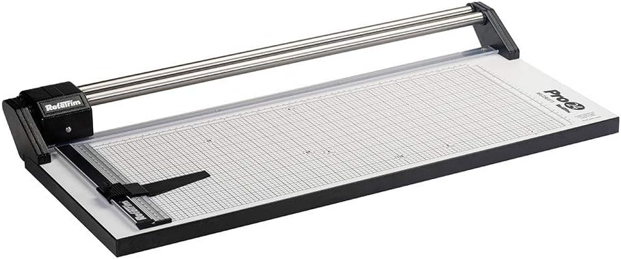 Rotatrim Pro 24 Inch Cut Professional Paper Cutter/Trimmer Precision Rotary Trimmer with Self-Sharpening Precision Steel Blades & Twin Stainless Steel Guide Rails (RCPRO24i)