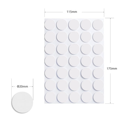 350 Pcs (0.79 Inch Diameter) 20mm Double Sided Adhesive Glue Round Dots Stickers Removable Clear Sticky Tack Putty Waterproof for Balloon, Crafts, Art Decoration