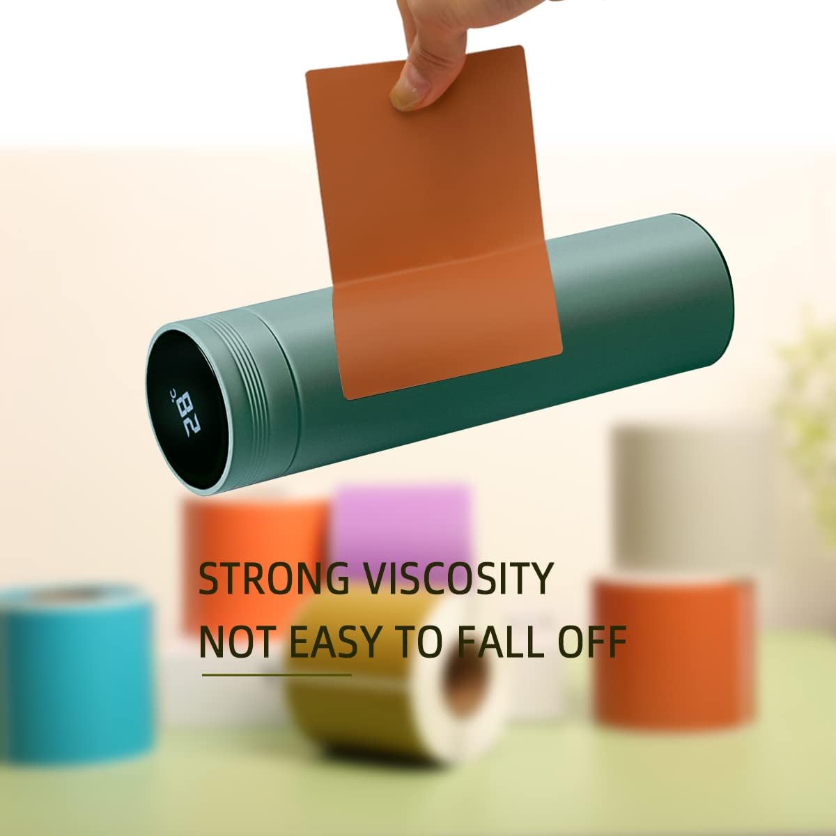 PARLAIM 5 X 3 inch Rectangle Inventory Labels Color Coding Stickers, 250PCS Permanent Sticker for Warehouse Moving Box Square Label (Brown)