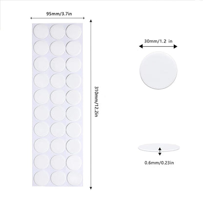 Adhesive Stick dots Two-Sided Sided Mounting Putty Stick Tack for Wall Hanging Crafts Balloons Festival Party Decorations,Clean Removable(1.2"*1.2"-180)
