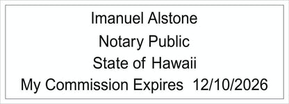 Notary Stamp Seal Ink Personalized Self Inking Stamp Custom Stamp Rubber Stamp Trodat 4913 Self Ink Notary Stamp - 7/8" x 2-3/8" Impression Area