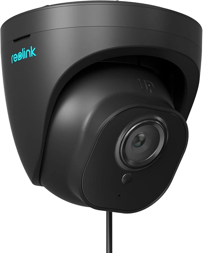 REOLINK 5MP PoE Camera for Home Security, Surveillance Outdoor Indoor, Support 512GB SD Card, Human/Vehicle/Pet Detection, Work with Smart Home, 100ft IR Night Vision, Time-Lapse, RLC-520A(Black)