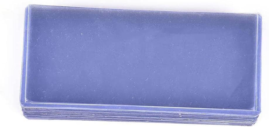 G-PLUS Clear Large Currency Topload Holders,25Pcs PVC Currency Bill Display Holder for Regular Bills Protector Case Supplies