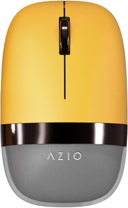 Azio IZO Wireless Optical Mouse - Bluetooth 3.0 & 5.0/2.4G RF-USB, Ambidextrous Design, PixArt PAW3212 Sensor, 1000/1600/2400 DPI, Rechargeable, PC & Mac