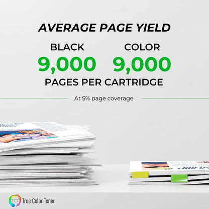 TCT TN439 Toner Cartridge 4 Pack - Premium Compatible Replacement for Brother TN439 TN-439 Ultra High Yield Works with Brother HL-L8360CDW L8360CDWT MFC-L8900CDW L9570CDW Printers (B C M Y)