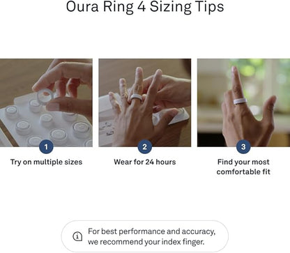 Oura Ring 4 - Gold - Size 12 - Size Before You Buy
