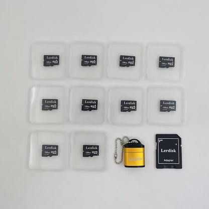 Factory Wholesale Micro SD Card 128MB (0.12GB) Pack of 10 in Bulk Low Capacity for MP3/Old Phones/Small Files Only -Not for Cameras/Dashcams/GB Devices