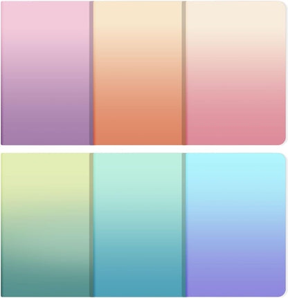 Ddaowanx Kraft Notebooks, Journals in Bulk, Lined Paper, 72 Pages, 36 Sheets, 80GSM, 8.3x5.5 Inch, A5 Size, Travel Writing Notebook for Office School Supplies (Lined-48pack, Gradient)