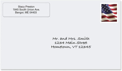 Personalized Return Address Labels, Roll of 500 Transparent Clear Self-Adhesive Labels Without Dispenser, Customize with Name & Shipping Address, Colorful Images