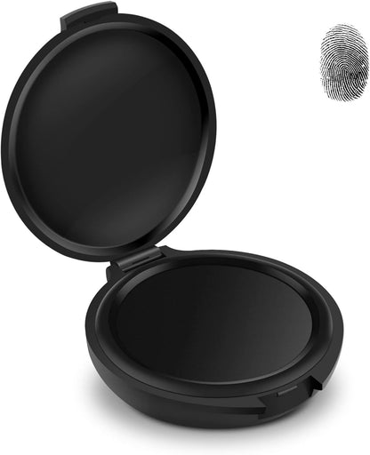 ERKOON Fingerprint Ink Pads, Thumbprint Ink Pad for Notary Supplies Identification Security ID Fingerprint Cards Law Enforcement Fingerprint (Black-1 Pack)