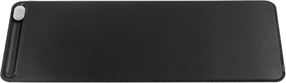 Orbitkey Premium Leather Desk Mat Slim | Multi-Purpose & Waterproof Table Protector Accessory for Work Home Gaming Office Keyboard Mat Organizer | 31.4" L x 12.2" W x 0.19" H, Anti-Slip, Black Finish