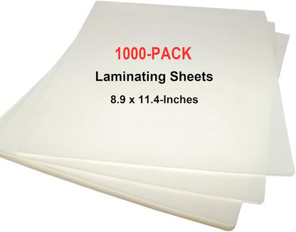 MPRT Laminating Sheets, 3 Mil Clear Thermal Laminating Pouches 8.9 x 11.4 Inches Laminate Sheet Paper for Laminator, 1000-Pack