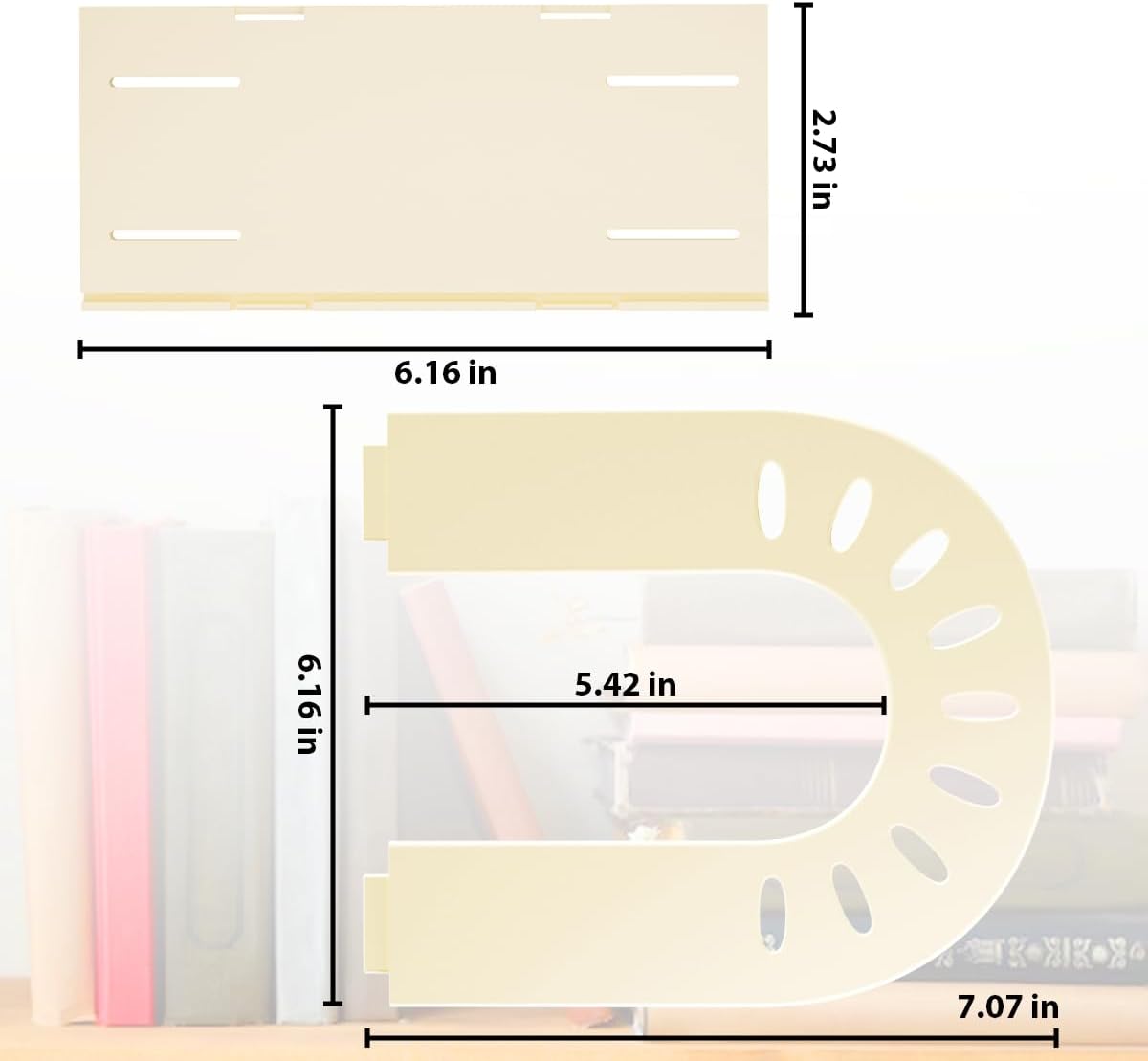 Desk Organizer,Magazine Holder,Desktop File Organizer,Magazine File Holder,Adjustable Vertical File Sorter for Office School and Classroom (white)