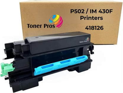 Toner Pros TM Compatible Ricoh High-Yield Black 418126 Toner Cartridge – Replacement for Ricoh P502 / IM 430F Printers - 17,400 Pages, 1 Pack