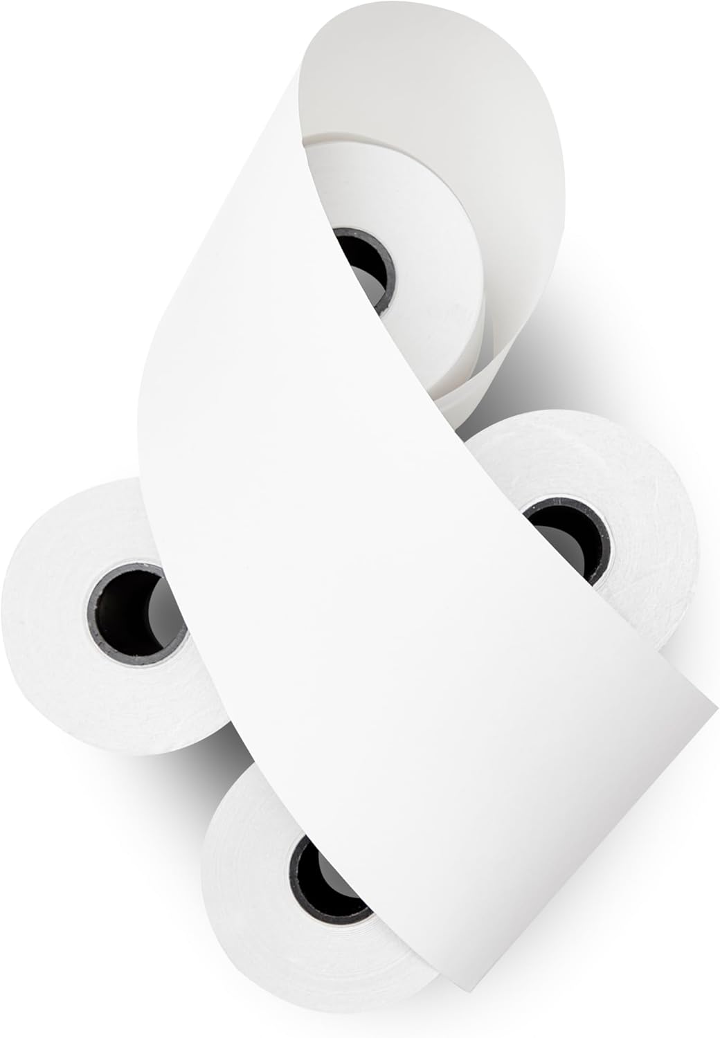 (50 Rolls) 2 1/4 x 150 ft White Adding Machine Tape Paper Rolls Premium One Ply Register/Adding Machine/Calculator Paper Rolls Printing Calculator 10 Key