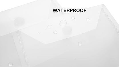 3x5 Plastic Envelopes Hook Loop Closure Coupon Receipt Storage Holder 10 Pack (10 pack)