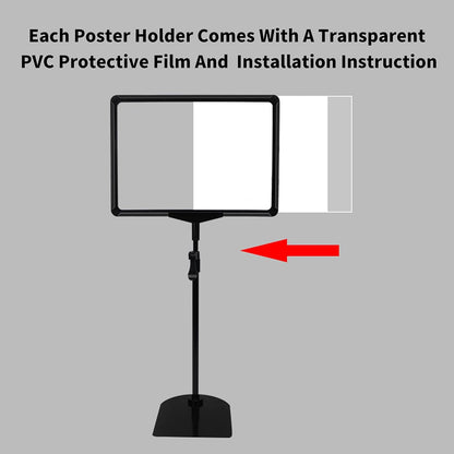 Sign Holder Stand 8.5 x 11,Sign Stand for Display,Adjustable Sign Holders For Table Top,Table Sign Holders,Suitable for indoor use (Black-10pcs)