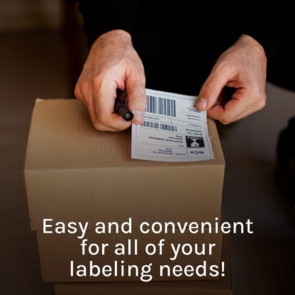 Premium Label Supply White Sticker Shipping Labels – 4" x 5" – Laser/Inkjet Compatible – (4 per Sheet), 25 Sheets - 100 Total Adhesive Labels