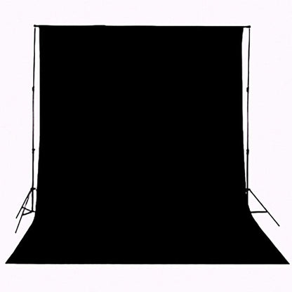 Background Solid Black Backdrop Muslin Portrait Background Screen for Photo Backdrop Video Photography Studio(10x12ft, Black)