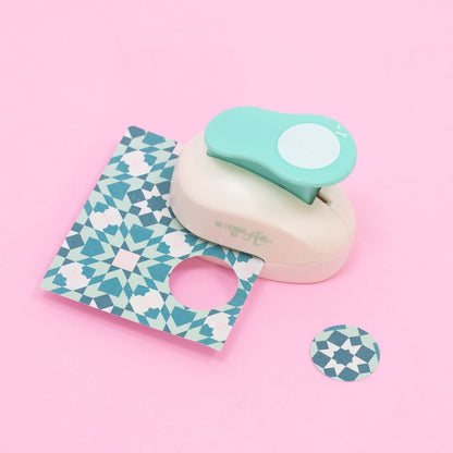 Craftelier - 1 Inch Circle Punch with Lever Press | Shape Hole Puncher for Paper Crafts | Round Hole Punch to Create Scrapbooks, DIY Cards & Journals | Mini Hole Punch for Paper & Cardstock.