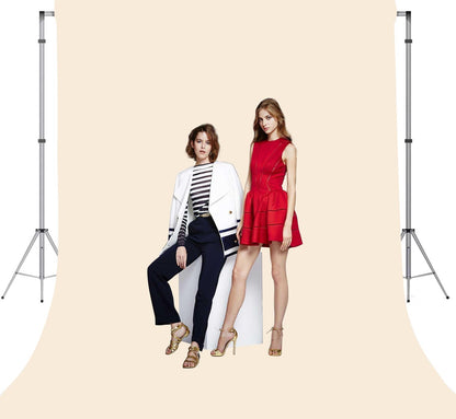 Cream Photo Backdrop for Photoshoot Cream Background for Photography Photo Backdrop Curtain for Party 8 x 10 FT