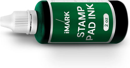Premium Refill Ink for Self-Inking Stamps, Daters and Stamp Pads (2 oz, Green)