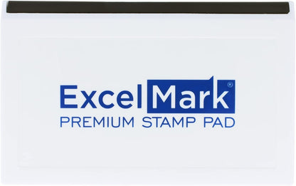 ExcelMark Rubber Stamp Ink Pad Extra Large 3-7/8" x 7" (Blue)