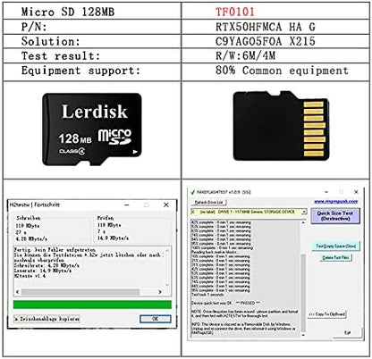 Factory Wholesale Micro SD Card 128MB (0.12GB) Pack of 10 in Bulk Low Capacity for MP3/Old Phones/Small Files Only -Not for Cameras/Dashcams/GB Devices