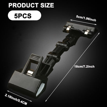 5pcs Sign Clips Clip Holder Sign Holder Clip Paper Holder for Table Top Clip On Sign for Paper Holder Computer Monitor Handy Artist Supplies Holder(5pcs Black)