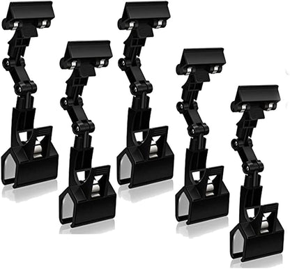 5pcs Sign Clips Clip Holder Sign Holder Clip Paper Holder for Table Top Clip On Sign for Paper Holder Computer Monitor Handy Artist Supplies Holder(5pcs Black)